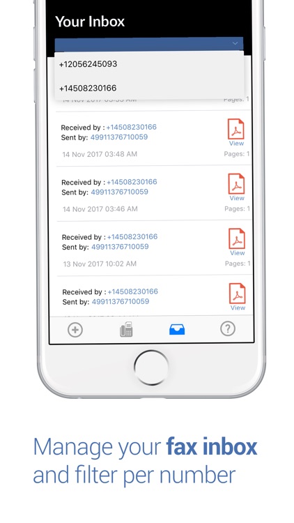 Fax app - Receive Fax as pdf screenshot-3