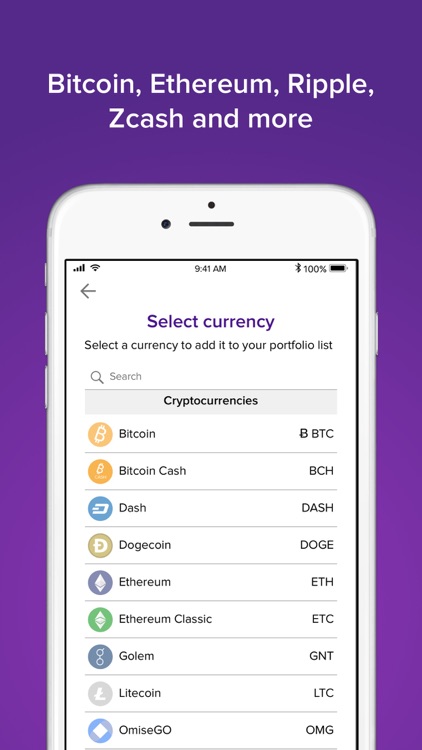 Abra: Bitcoin, Ripple, LTC