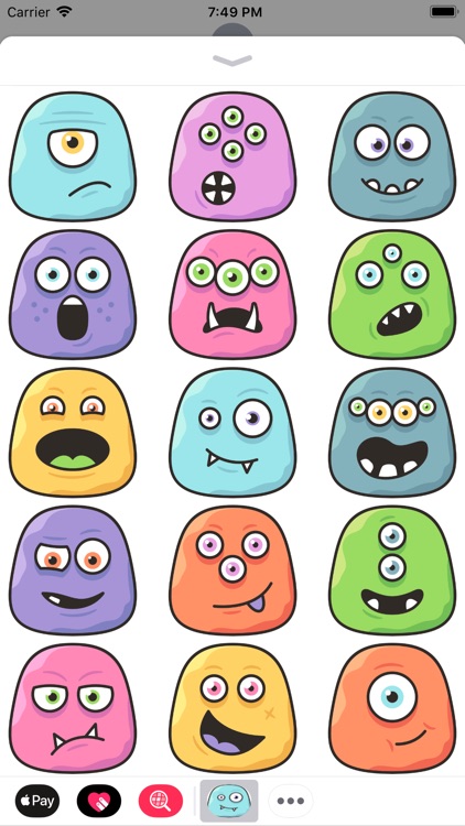 Funny Monster Stickers