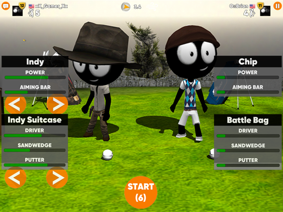 Stickman Cross Golf Battle screenshot 10