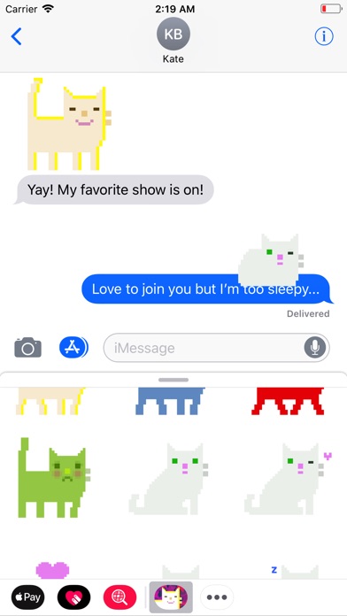 Pixel Cat Stickers screenshot 2