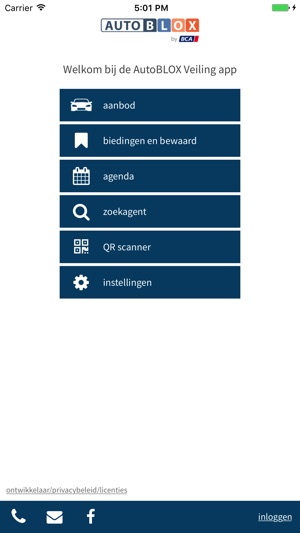 AutoBLOX Veiling app (B2B)