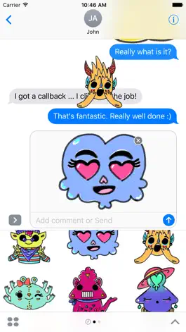 Game screenshot Monstermoji - Emoji Stickers apk