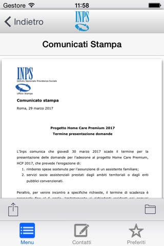 INPS Ufficio Stampa screenshot 3