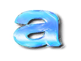 A character sticker with water as a motif