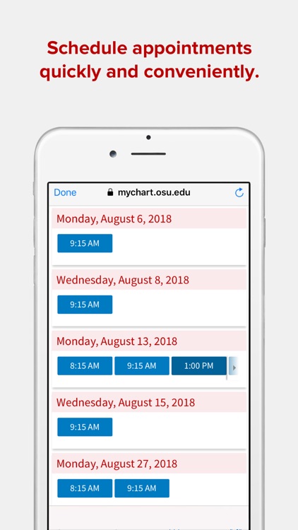 Ohio State myHealth screenshot-4