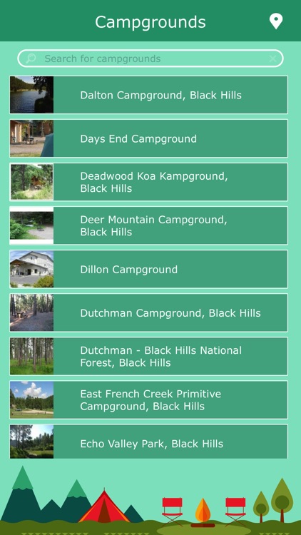 South Dakota Camping Locations