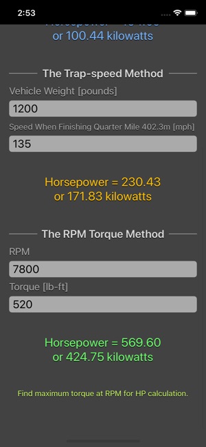 Engine Horsepower Calculator(圖5)-速報App