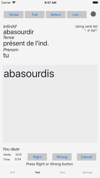 Verbes - French Verb Trainer screenshot-9