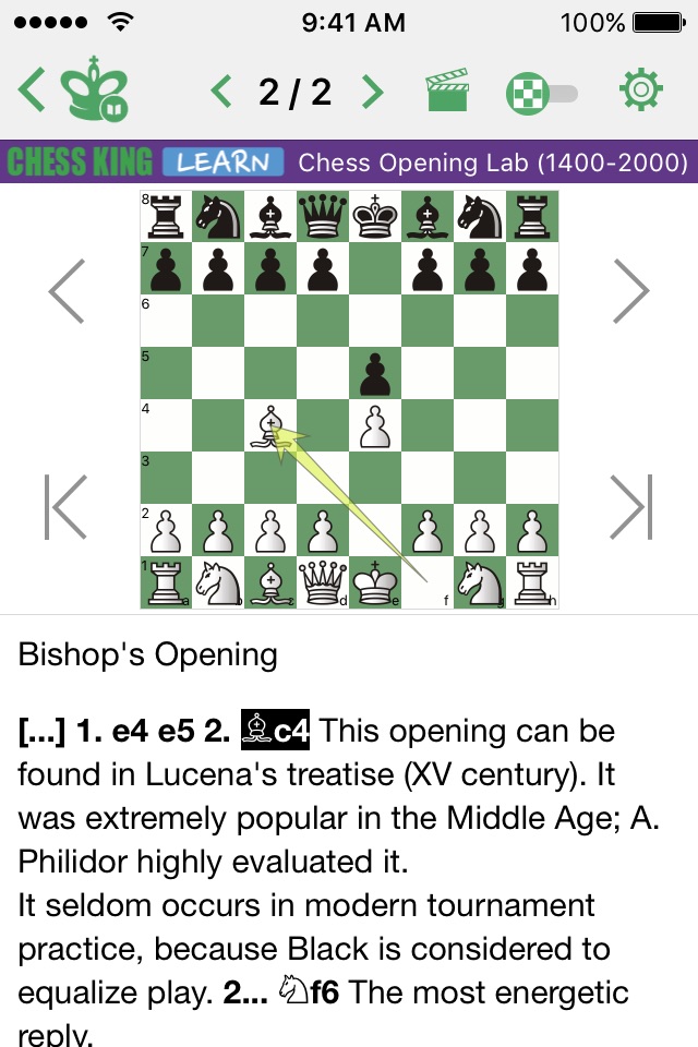 Chess Opening Lab (1400-2000) screenshot 2