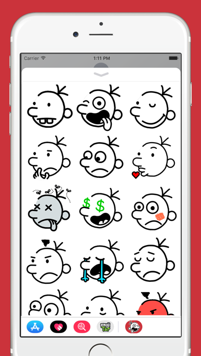 How to cancel & delete Wimpy Kid Emojis from iphone & ipad 4