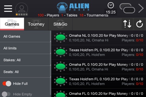 AlienPoker screenshot 2