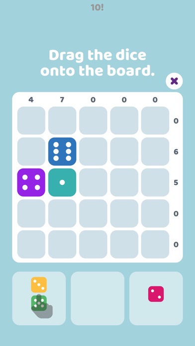 10! Dice - Fun Math Puzzle screenshot 2