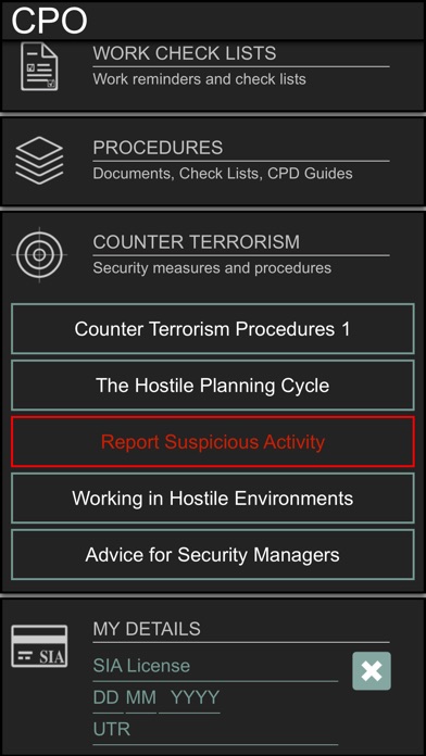 Security CPO screenshot 2