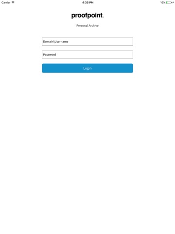 Proofpoint Mobile Archive screenshot 2