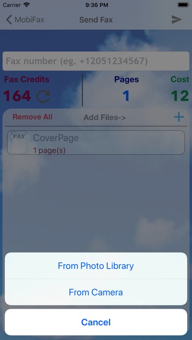 MobiFax - Fax app for iPhone screenshot 3