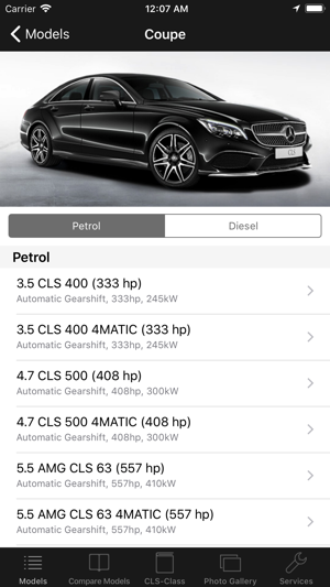 CarSpecs MBZ CLS-Class 2014(圖2)-速報App