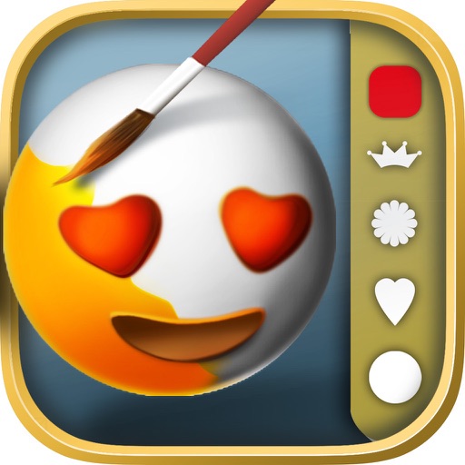 Emoticon 3D Coloring book – color emojis iOS App