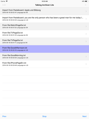 Talking Archiver Lite - náhled