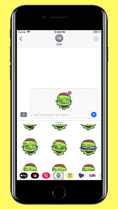 Zombie Emoji Stickers for text screenshot 4