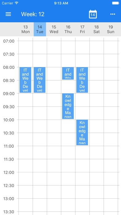 Wise Timetable screenshot 2