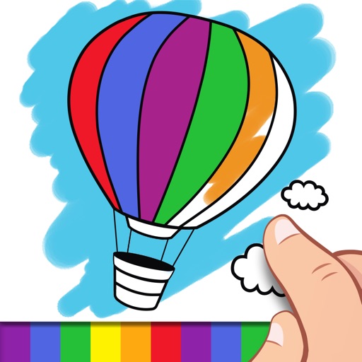 Finger Paint Coloring Book Icon