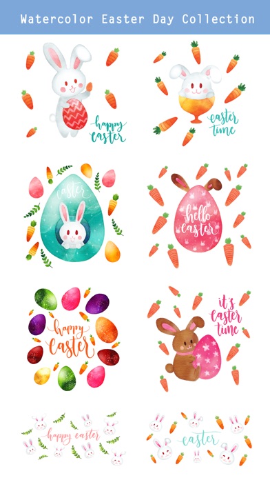 Watercolor Easter Day Stickers screenshot 2