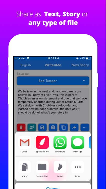 Write4Me - Write text by voice screenshot-5