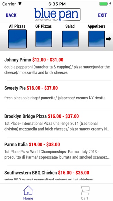 Blue Pan Pizza screenshot 3