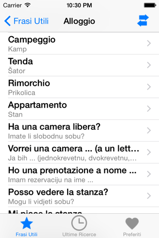Frasi utili italiano-croato screenshot 3