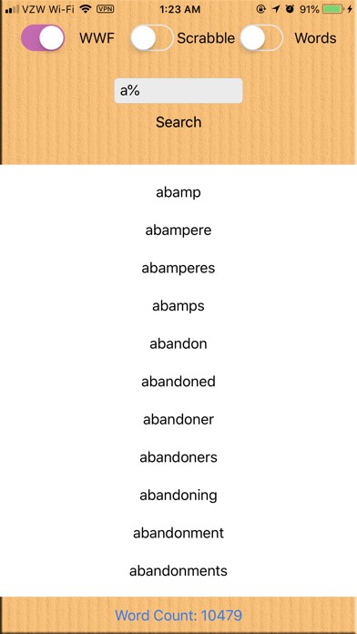 A Word Finder screenshot 2