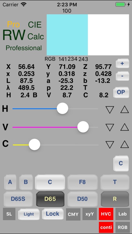 RW CIE Calc PRO io screenshot-3