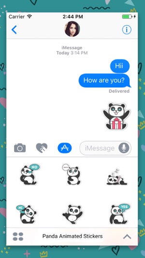 Panda Bear : Animated Stickers(圖2)-速報App