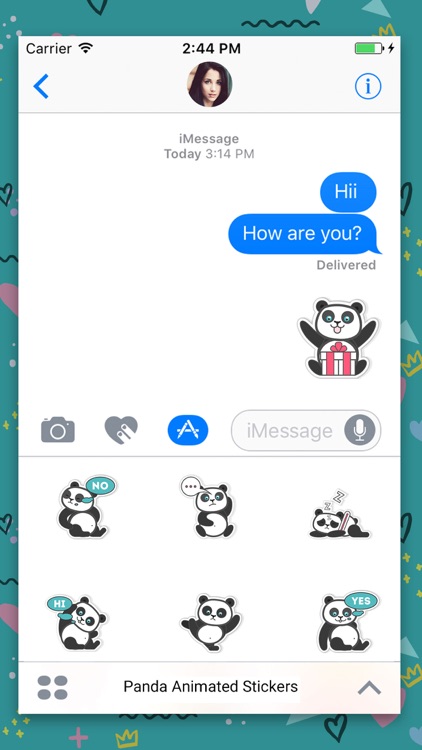 Panda Bear : Animated Stickers