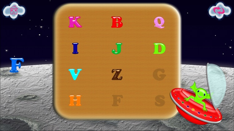 Wood Puzzle Letters In Space screenshot-4