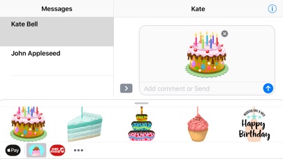 Happy Birthday Cake Stickers screenshot 4