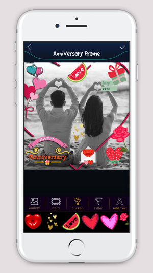 Anniversary Square Photo Frame(圖3)-速報App