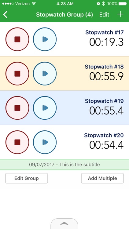 Stopwatch Groups Lite