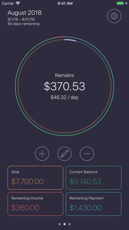 Spendable - Managing Balance