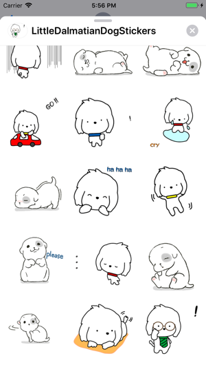 Little Dalmatian Dog Stickers(圖3)-速報App