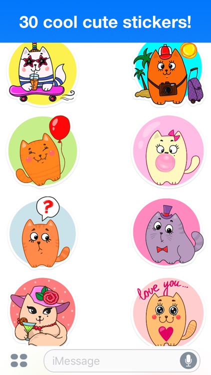 Funny cats - Cute stickers