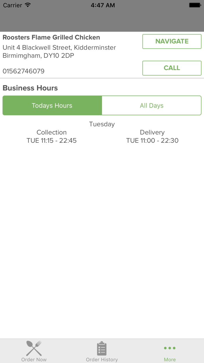 Roosters Flame Grilled Chicken