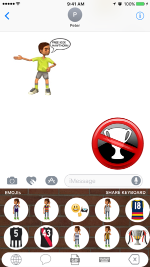 My Team AFL Emojis