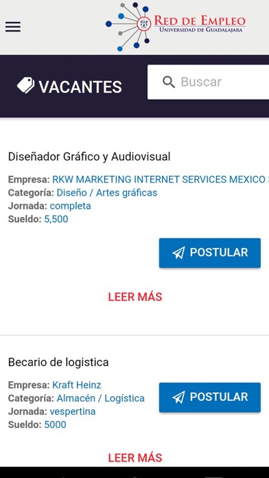 Red de empleo UDG screenshot 2