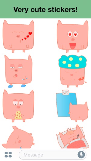 Pink Pig - Cute stickers(圖3)-速報App