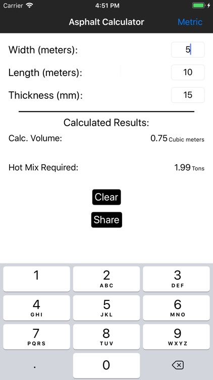Asphalt Calculator One