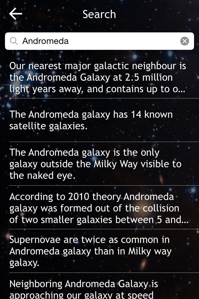 Amazing Universe Facts screenshot 2