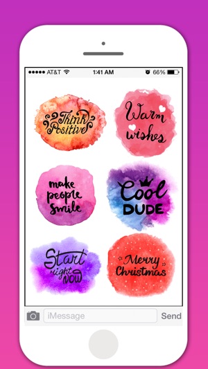 Watercolor Greetings Stickers Pack(圖3)-速報App