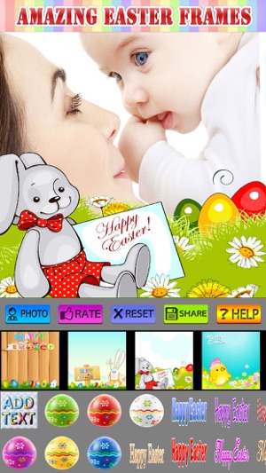 Easter Photo Frame and Sticker