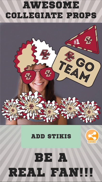 Boston College Eagles Selfie Stickers